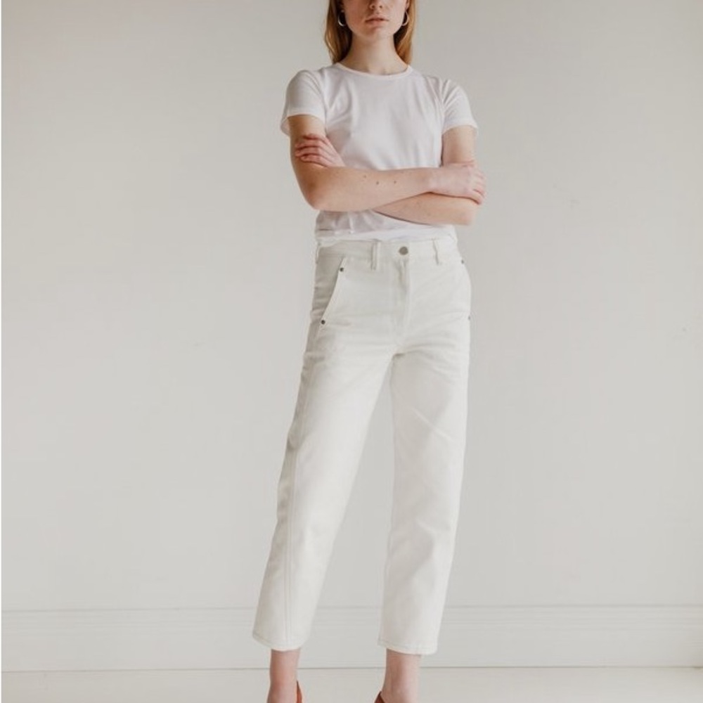 Lemaire off white denim pants